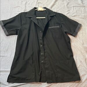 Stylish Black and Gray Casual Button Down Shirt